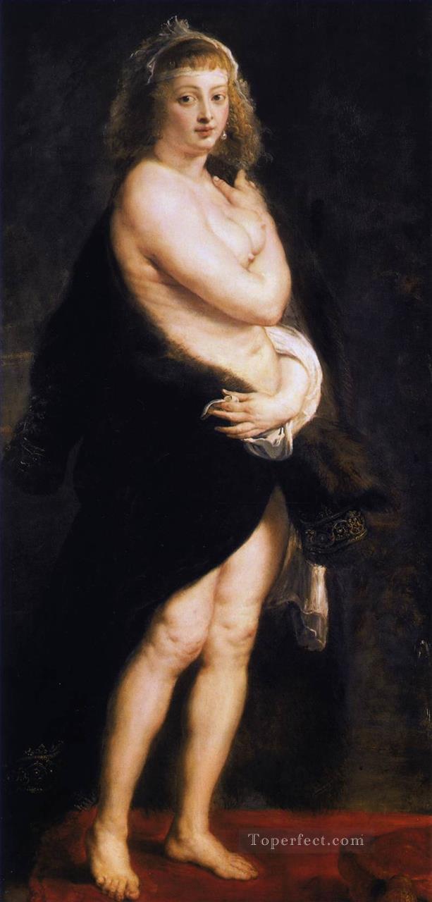 Venus in Fur Coat Baroque Peter Paul Rubens Oil Paintings